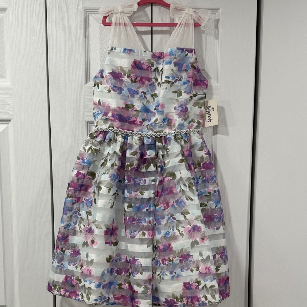Speechless Floral Dress with Purple and Blue - NWT
